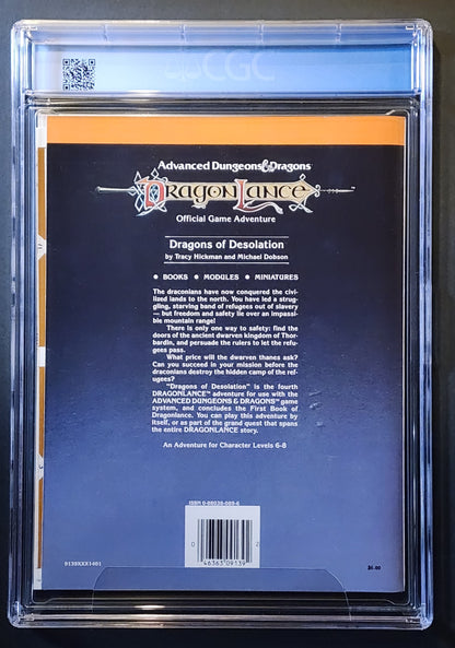 CGC 9.4 AD&D Dragonlance Dragons of Desolation DL4 Module (1ST PRINT)