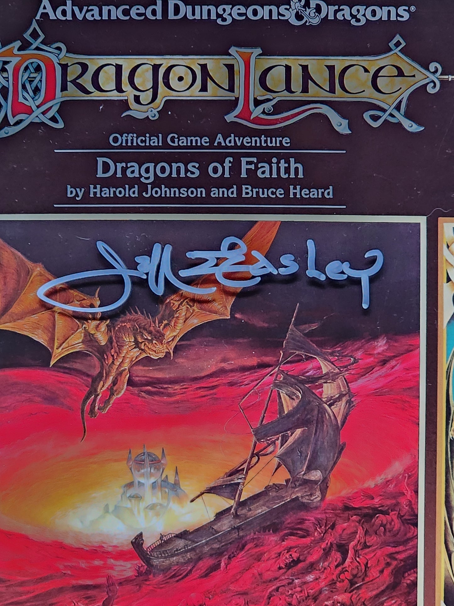 CGC 9.4 AD&D Dragonlance Dragons of Faith DL12 Module (SIGNED BY JEFF EASLEY)