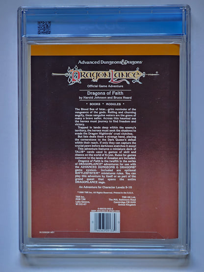 CGC 9.4 AD&D Dragonlance Dragons of Faith DL12 Module (SIGNED BY JEFF EASLEY)