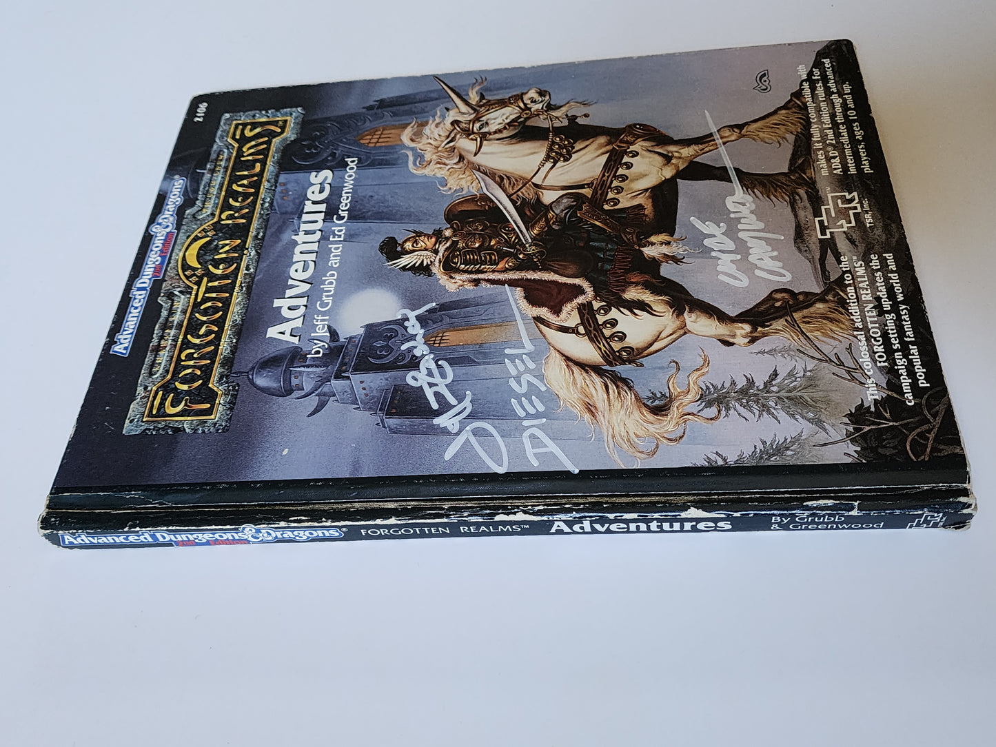 Forgotten Realms Adventures AD&D Rulebook (SIGNED BY CALDWELL, EASLEY, DIESEL, GREENWOOD, GRUBB)