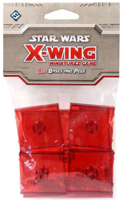 X-Wing Miniatures Red Bases and Pegs-New in Packaging