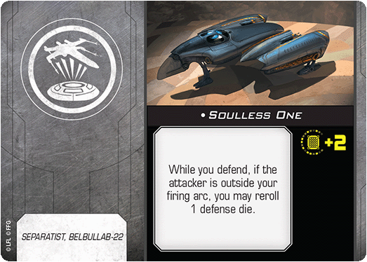 X-Wing Miniatures Soulless One Title Upgrades