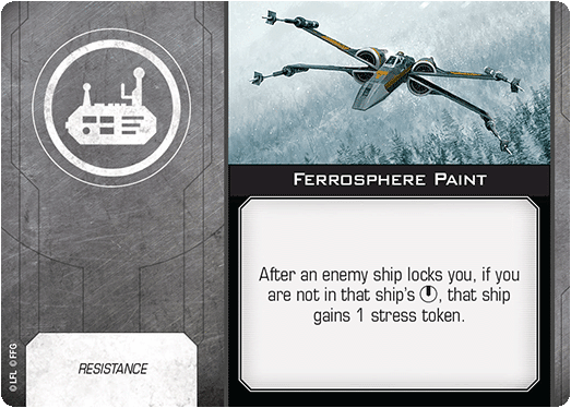 X-Wing Miniatures Ferrosphere Paint Tech Upgrades