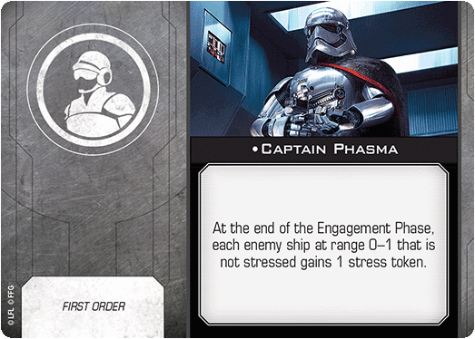 X-Wing Miniatures Captain Phasma Crew Upgrades