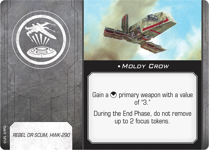 X-Wing Miniatures Moldy Crow Title Upgrades