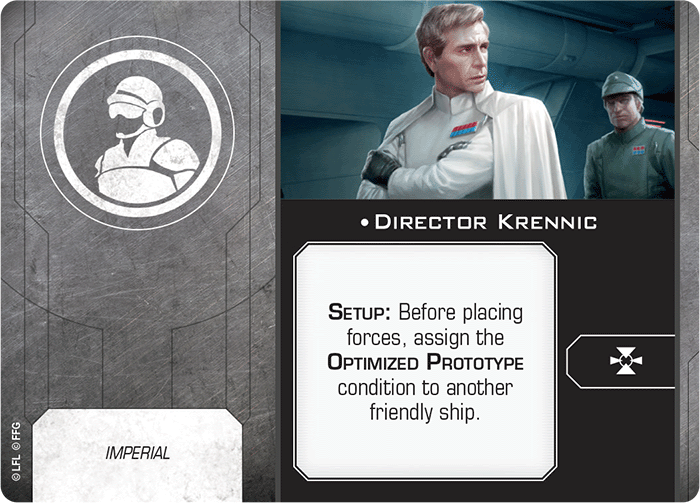 X-Wing Miniatures Director Krennic Crew Upgrades