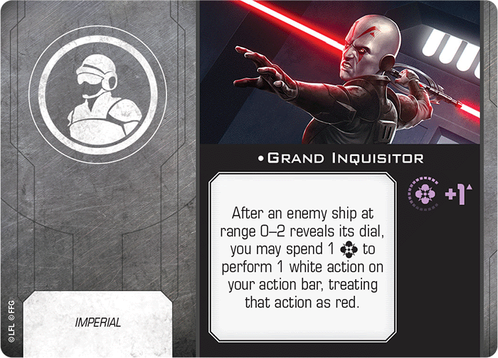 X-Wing Miniatures Grand Inquisitor Crew Upgrades