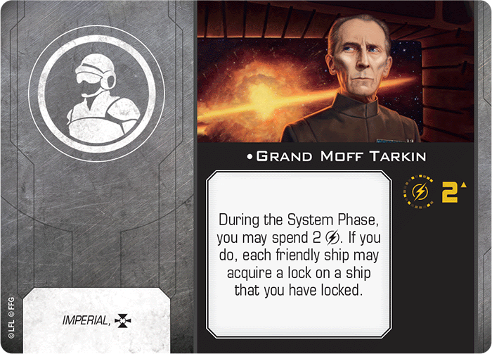 X-Wing Miniatures Grand Moff Tarkin Crew Upgrades