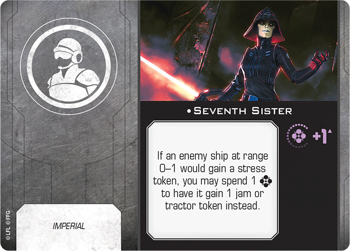 X-Wing Miniatures Seventh Sister Crew Upgrades