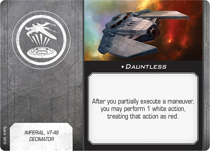 X-Wing Miniatures Dauntless Title Upgrades