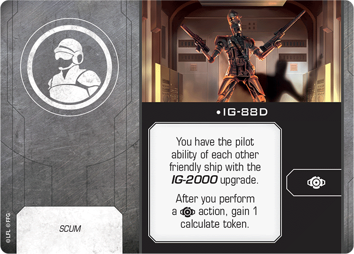 X-Wing Miniatures IG-88D Crew Upgrades