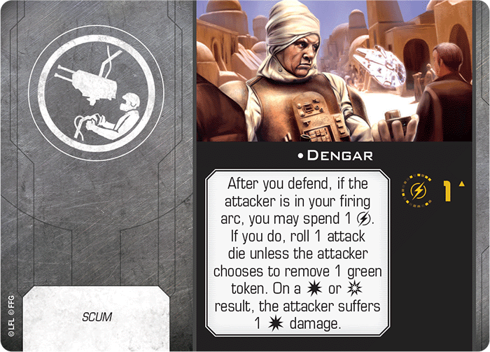 X-Wing Miniatures Dengar Gunner Upgrades