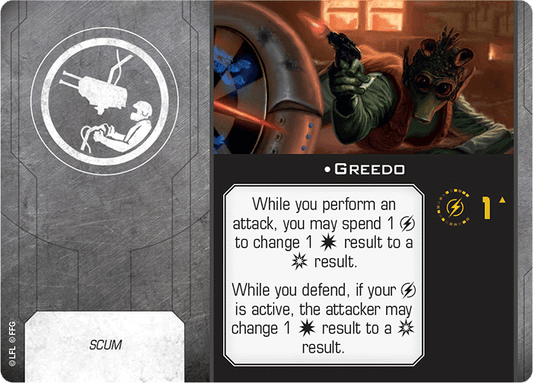 X-Wing Miniatures Greedo Gunner Upgrades