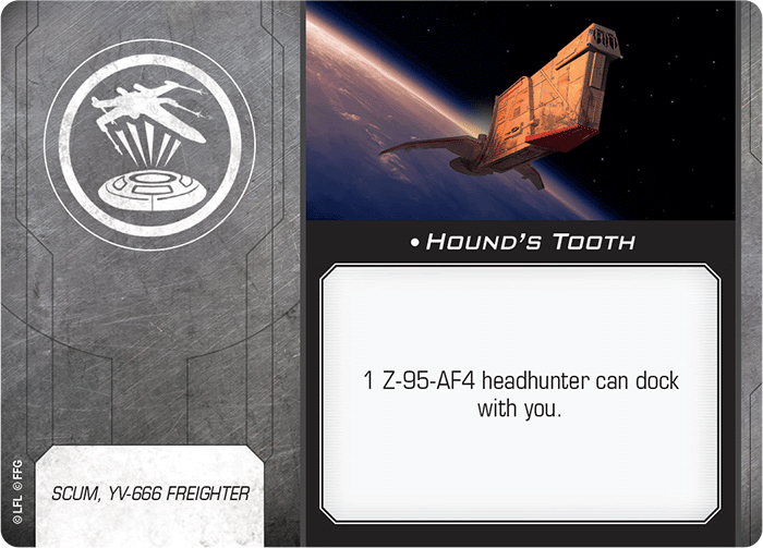 X-Wing Miniatures Hound's Tooth Title Upgrades