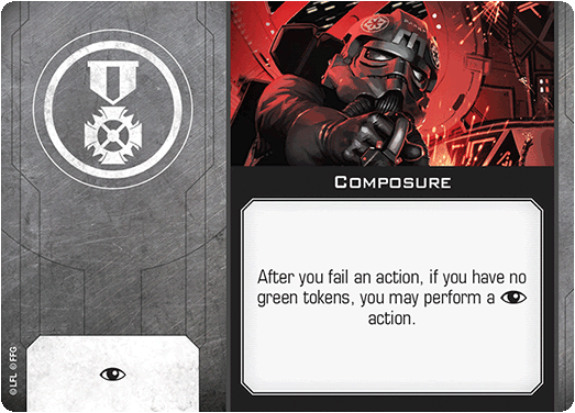 X-Wing Miniatures Composure Talent Upgrades