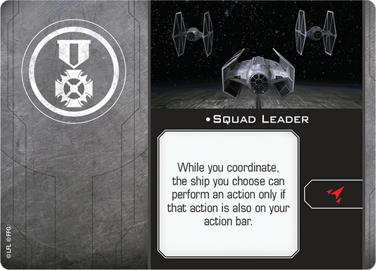 X-Wing Miniatures Squad Leader Talent Upgrades