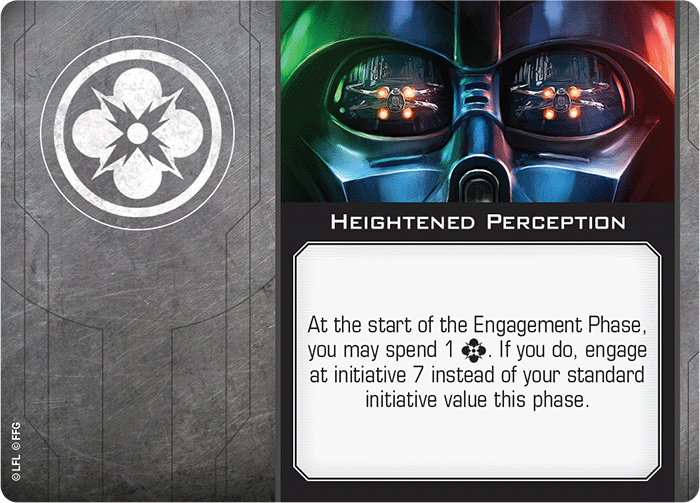 X-Wing Miniatures Heightened Perception Force Power Upgrades