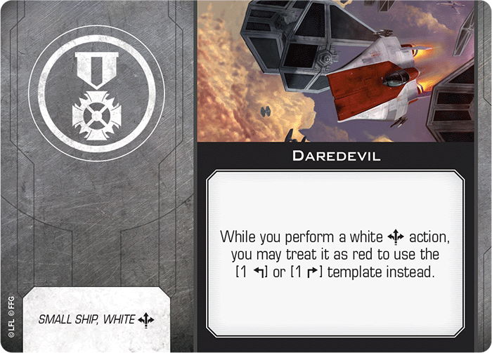 X-Wing Miniatures Daredevil Talent Upgrades