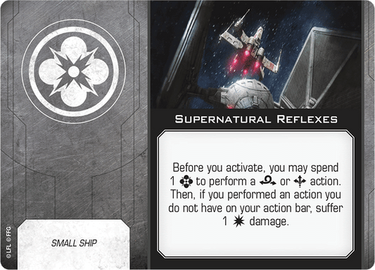 X-Wing Miniatures Supernatural Reflexes Force Power Upgrades