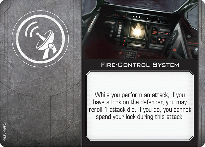 X-Wing Miniatures Fire-Control System [List] Upgrades