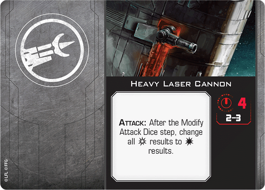 X-Wing Miniatures Heavy Laser Cannon Cannon Upgrades