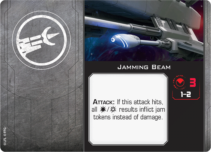 X-Wing Miniatures Jamming Beam Cannon Upgrades