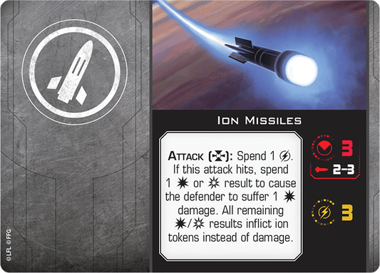 X-Wing Miniatures Ion Missiles Missile Upgrades