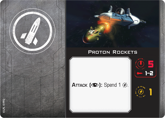 X-Wing Miniatures Proton Rockets Missile Upgrades