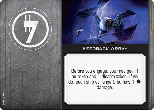 X-Wing Miniatures Feedback Array Illicit Upgrades