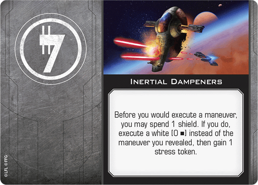 X-Wing Miniatures Inertial Dampeners Illicit Upgrades