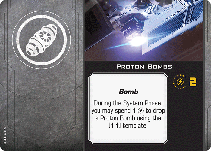 X-Wing Miniatures Proton Bombs Device Upgrades