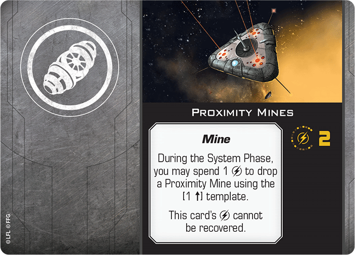 X-Wing Miniatures Proximity Mines Device Upgrades