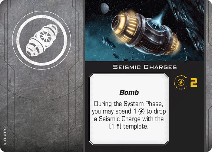 X-Wing Miniatures Seismic Charges Device Upgrades