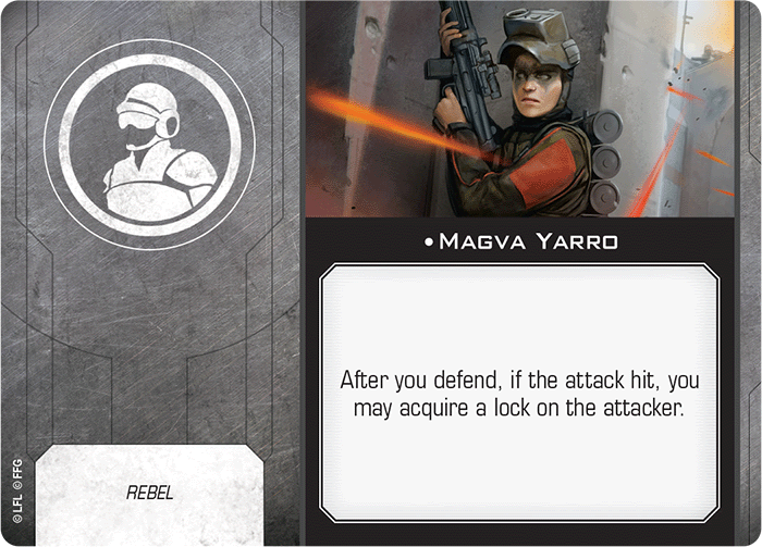 X-Wing Miniatures Magva Yarro Crew Upgrades