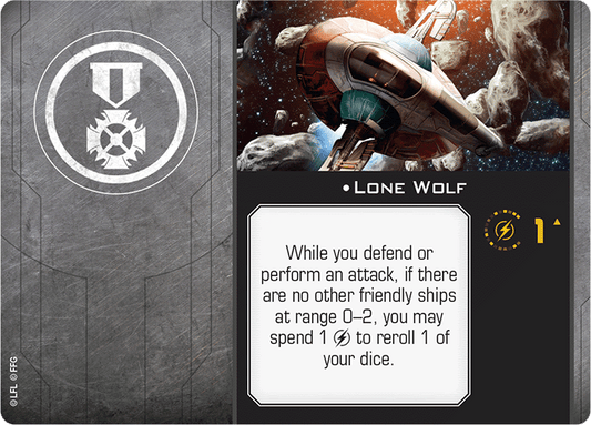 X-Wing Miniatures Lone Wolf Talent Upgrades