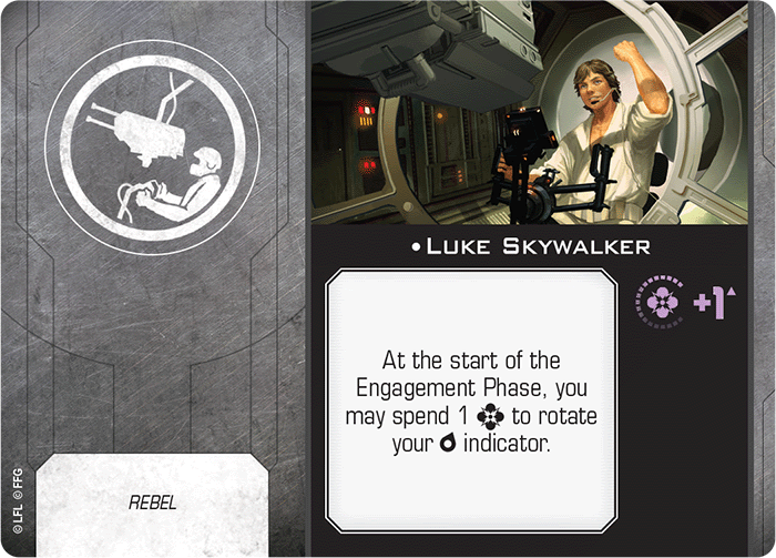 X-Wing Miniatures Luke Skywalker Gunner Upgrades