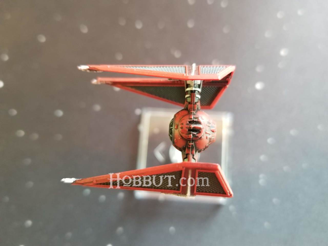 TIE/in Interceptor (Royal Guard Full Red from Imperial Aces) w/ MAGNETIC base