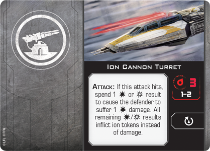 X-Wing Miniatures Ion Cannon Turret Upgrades