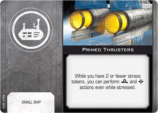 X-Wing Miniatures Primed Thrusters Tech Upgrades