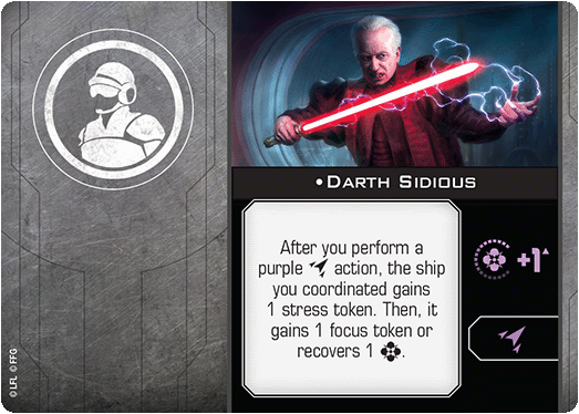 X-Wing Miniatures Darth Sidious Crew Upgrades